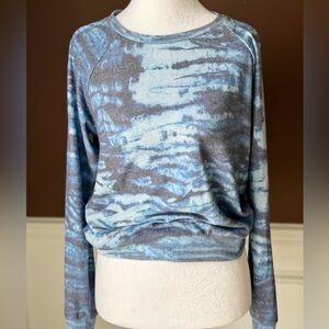 Sol Angeles Women’s Hacci Pullover Multi-Blue Size XS NWT